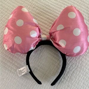 Vintage - Authentic Disney Parks 3D Minnie Mouse Headband Ears - Glitter Pink